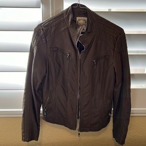 Faux leather jacket